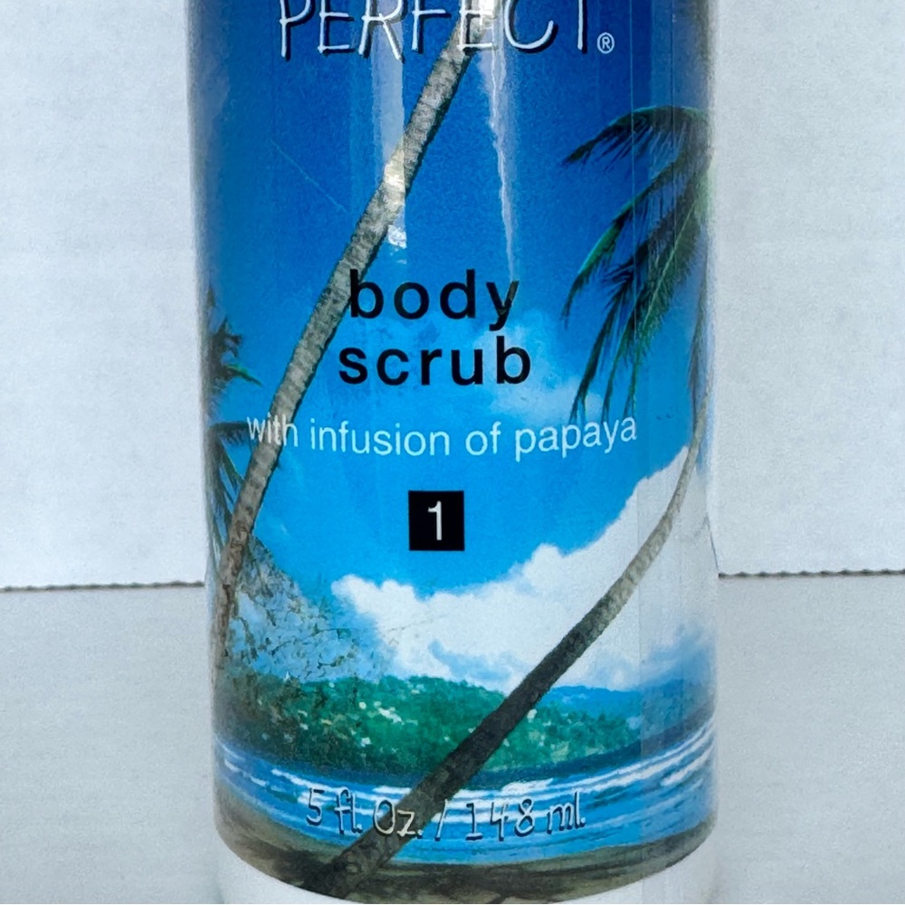 New Sealed Toma’s Tan Perfect Body Scrub 5 fl oz Papaya Summer Vacation Beach - Picture 3 of 8
